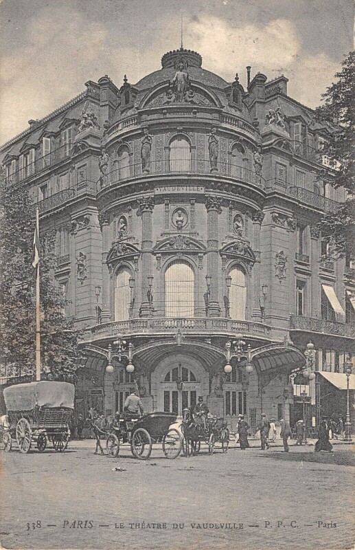 Carte postale ancienne Paris Xe Theatre De Vaudeville à Paris 10e