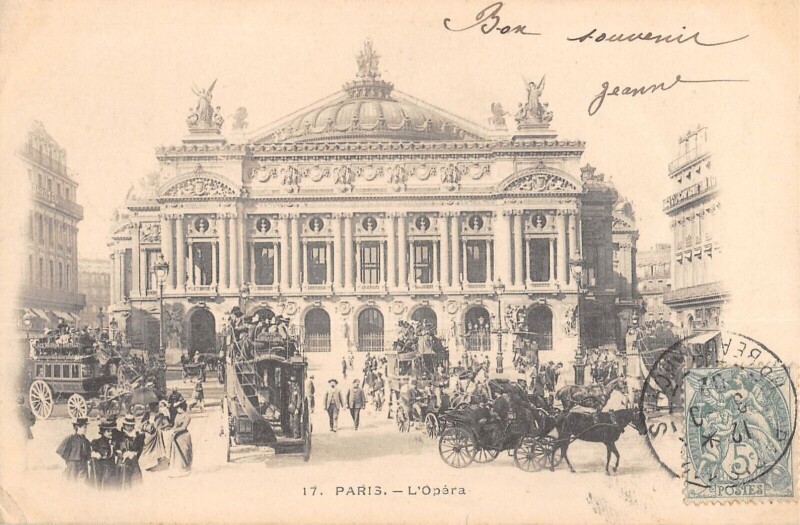 Carte postale ancienne Paris IXe L'Opera à Paris 9e