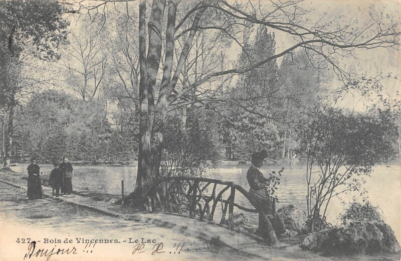 Carte postale ancienne Paris XIIe Bois De Vincennes Le Lac à Paris 12e