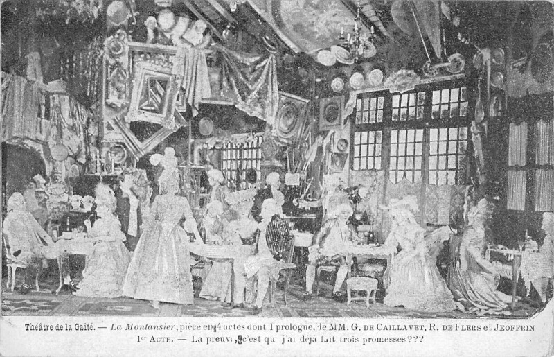 Carte postale ancienne Paris XIVe Theatre De La Gaite La Montansier à Paris 14e