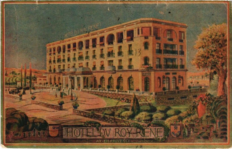 Carte postale ancienne Aix-en-Provence Hotel du Roy Rene à Aix-en-Provence