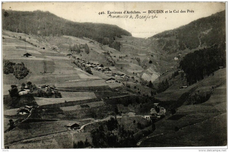 Carte postale ancienne Boudin et le Col des pres
