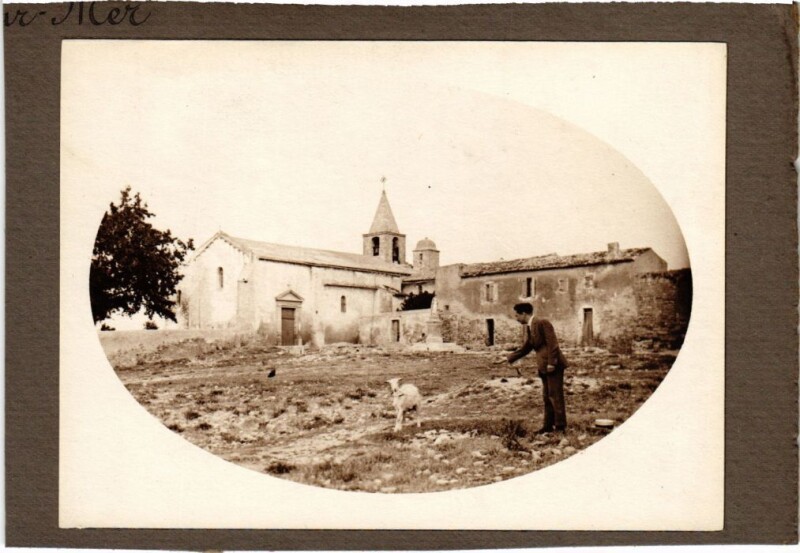 Carte postale ancienne Castle Scene - Photo on a Hard Paper