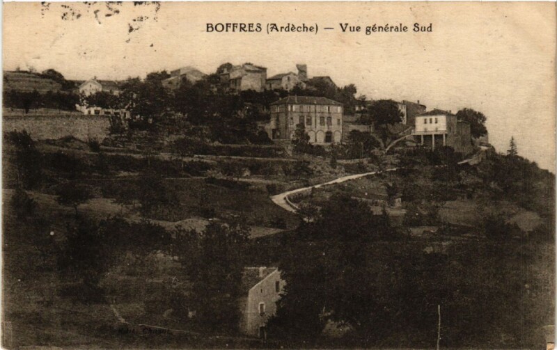 Carte postale ancienne Boffres - Vue générale Sud à Boffres