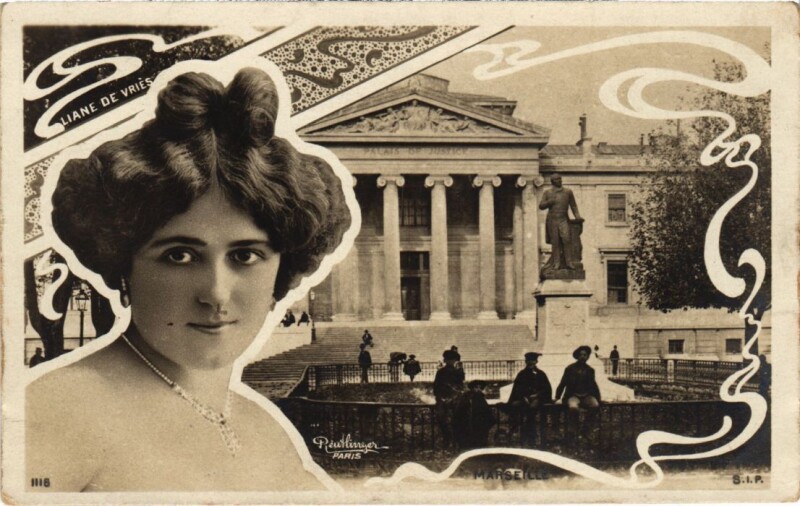 Carte postale ancienne Marseille Palais de Justice à Marseille