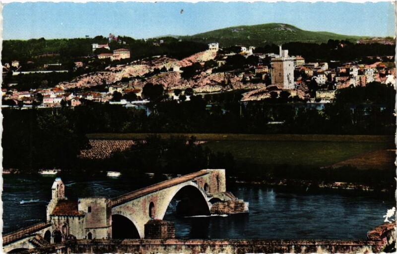 Carte postale ancienne Bollene - Le Pont Saint-Benezet à Bollène