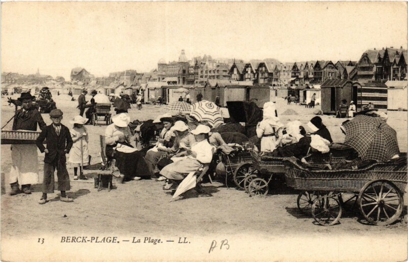Carte postale ancienne Berck-Plage La Plage à Berck