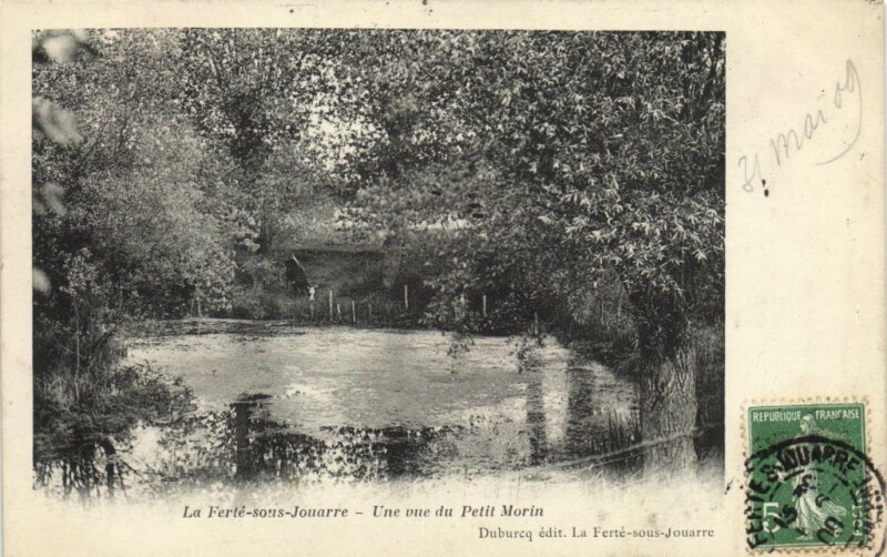 Carte postale ancienne La Ferte-sous-Jouarre - Une vue du Petit Morin à La Ferté-sous-Jouarre