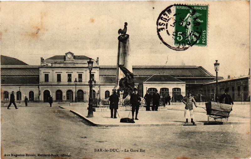Carte postale ancienne Bar le Duc-La Gare Est à Bar-le-Duc