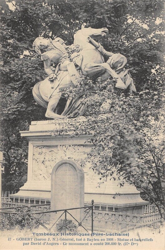 Carte postale ancienne Père Lachaise - Baron Gobert à Paris 20e