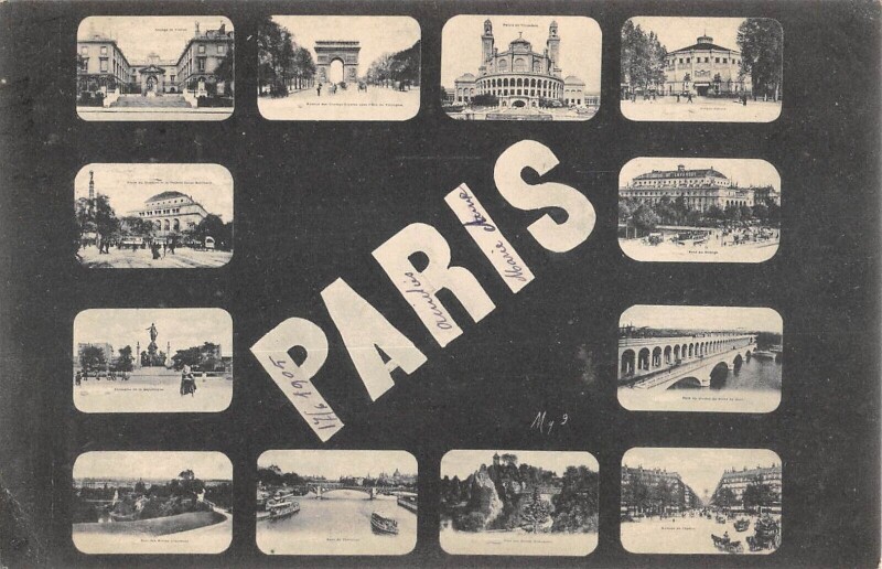 Carte postale ancienne Paris