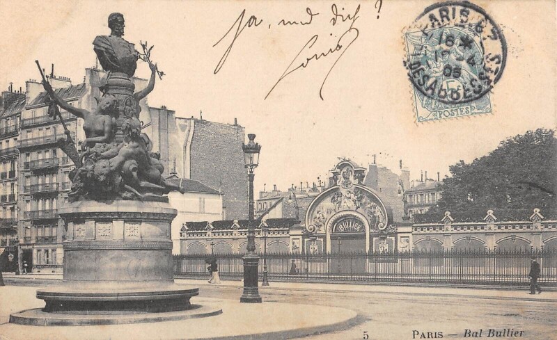 Carte postale ancienne Bal Bullier à Paris 5e