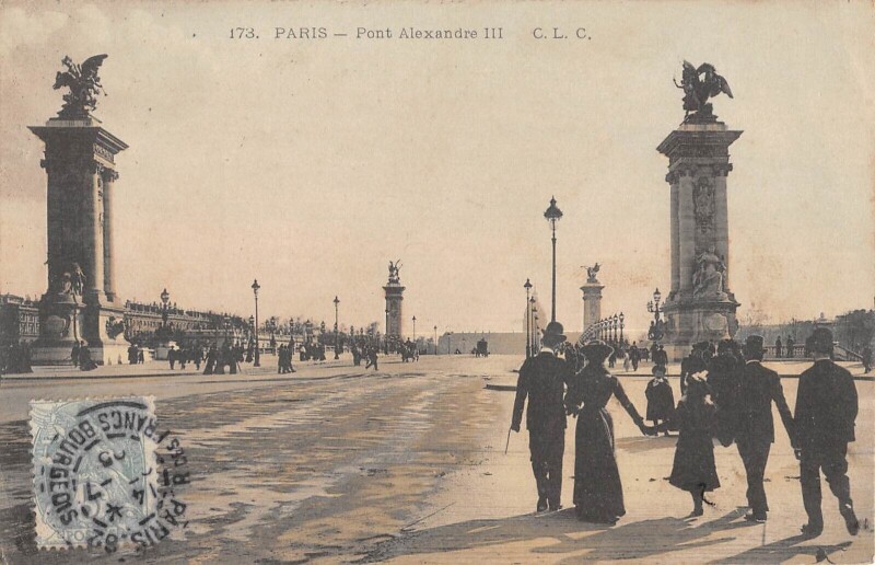 Carte postale ancienne Paris Pont Alexandre Iii