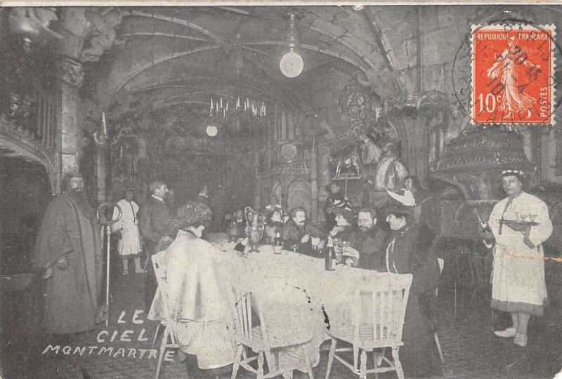 Carte postale ancienne Le Ciel - Montmartre à Paris 9e