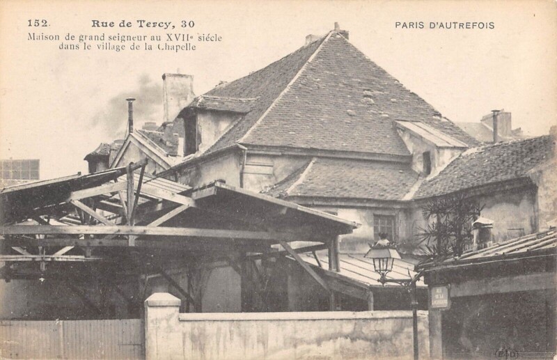 Carte postale ancienne Rue de Tercy, 30 à Paris 18e