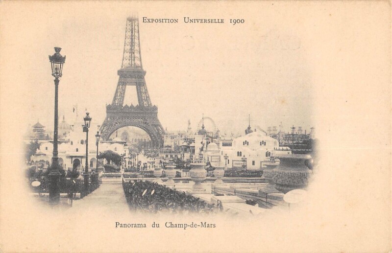 Carte postale ancienne Paris Panorama Du Champ De Mars