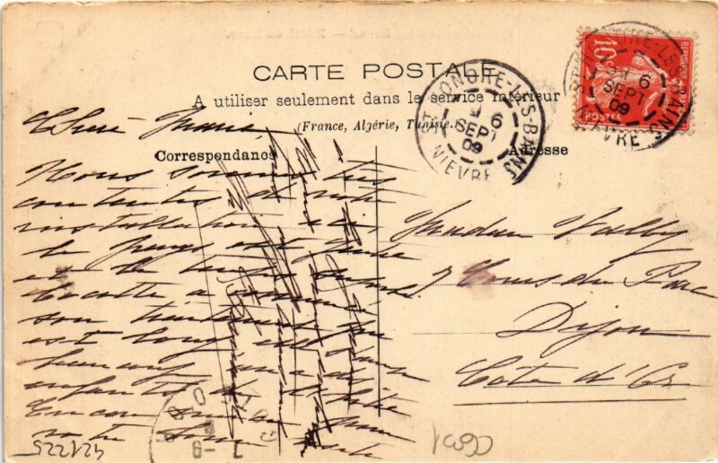 Carte postale ancienne Saint-Honore-les-Bains - Hotel du Parc à Saint-Honoré-les-Bains
