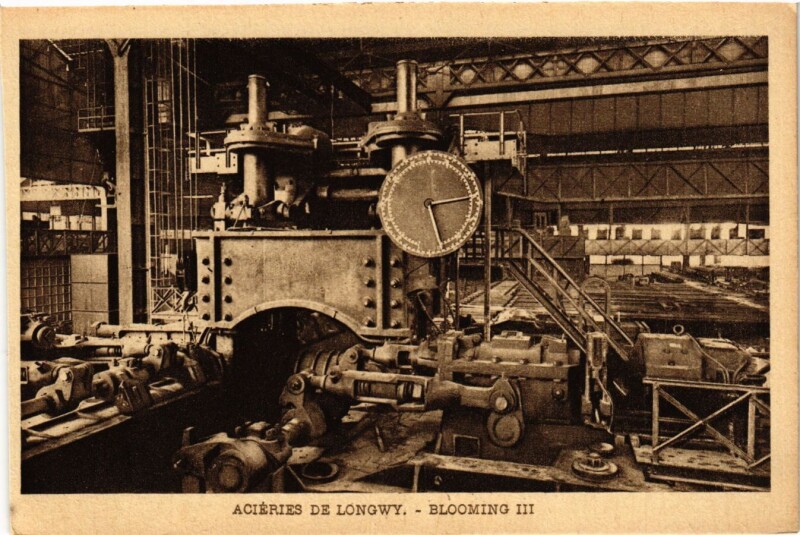 Carte postale ancienne Longwy - Aciereis de Longwy - Blooming Iii à Longwy