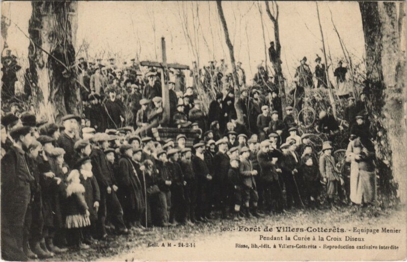 Carte postale ancienne Villers-Cotterets Epuipage Menier
