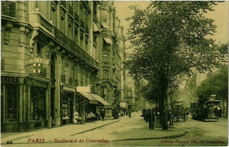 Carte postale ancienne Boulevard de Courcelles à Paris 17e
