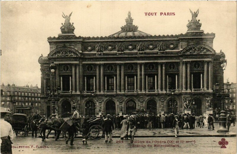 Carte postale ancienne Tout Paris 9e 264 Theatre de l'Opera Station du Metropolitaine à Paris 9e
