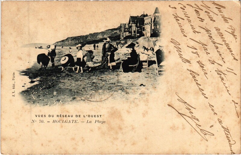 Carte postale ancienne Houlgate La Plage à Houlgate