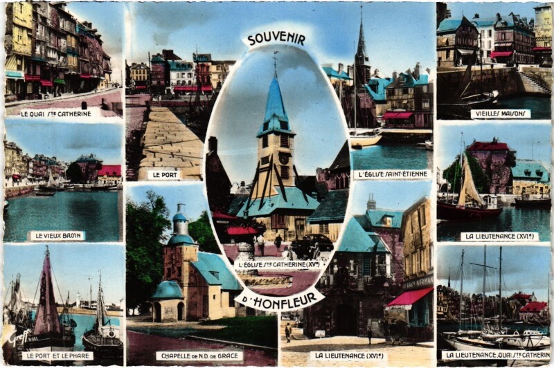 Carte postale ancienne Honfleur Scenes à Honfleur