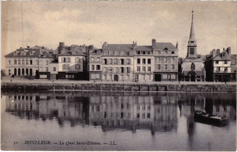 Carte postale ancienne Honfleur Le Quai Saint-Etienne à Honfleur