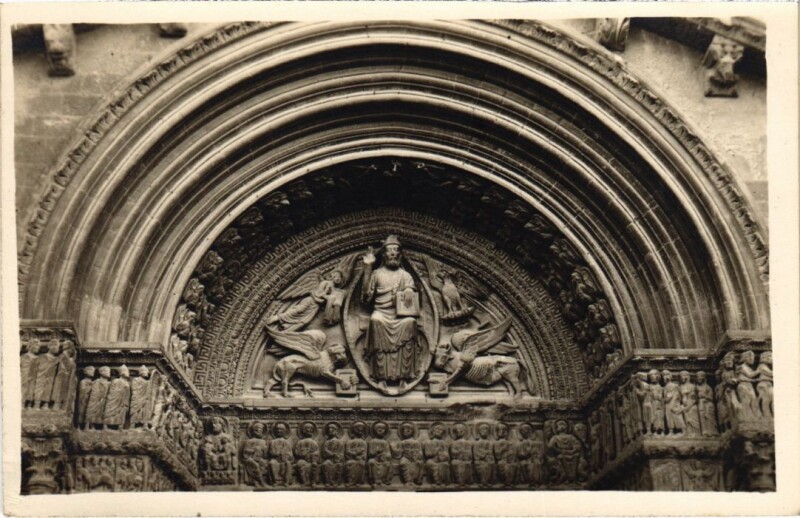 Carte postale ancienne Artwork of a Temple Gate