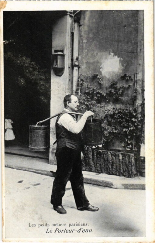 Carte postale ancienne Paris Petits Metiers Le Porteur d'eau à Paris