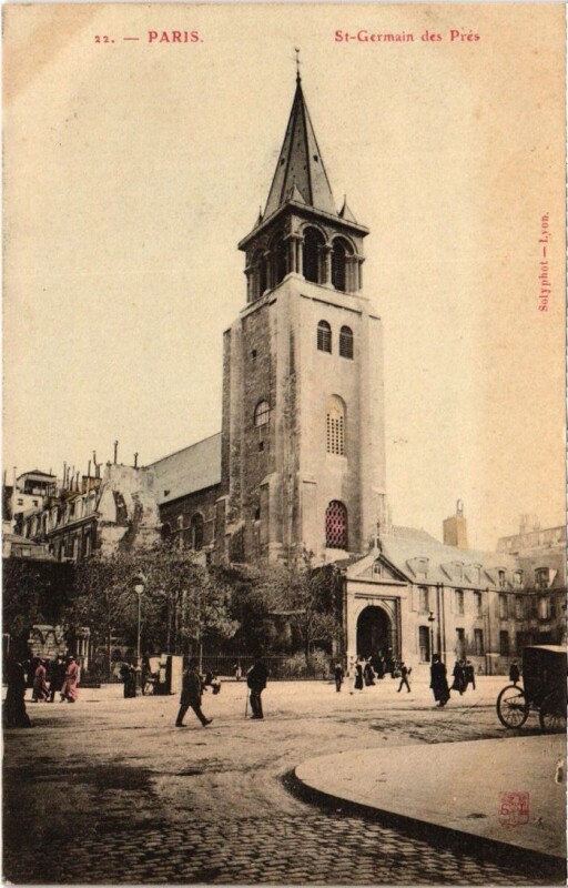 Carte postale ancienne Paris 6e Saint-Germain des Pres à Paris 6e