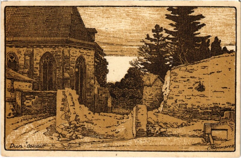 Carte postale ancienne Dun-sur-Meuse - Dun an der Maas - Oberstadt à Dun-sur-Meuse