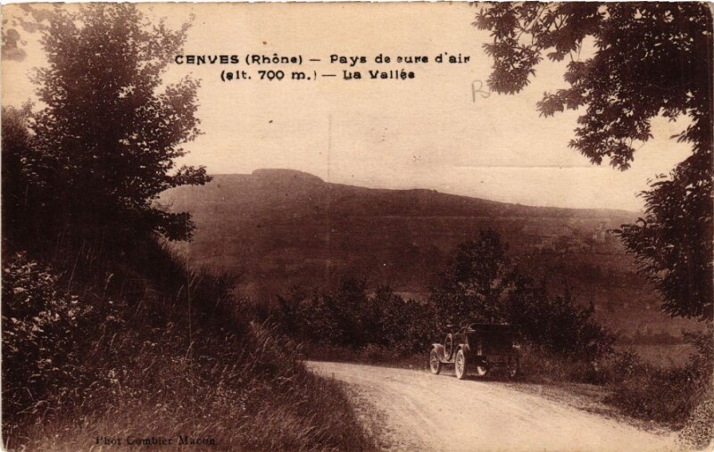 Carte postale ancienne Cenves Pays de eure d'air.La Vallée à Cenves
