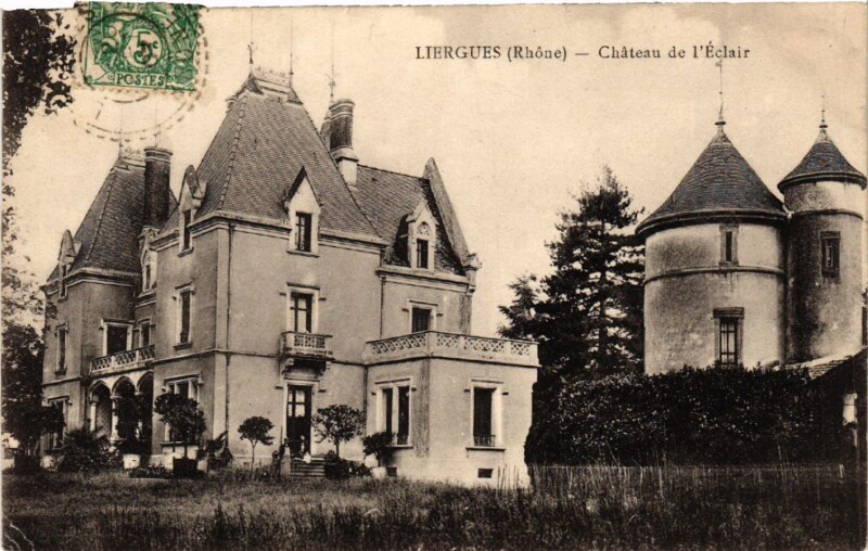 Carte postale ancienne Liergues Chateau de l'Eclair