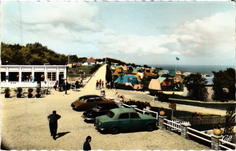 Carte postale ancienne Houlgate Camping de la Corniche J. Simon à Houlgate