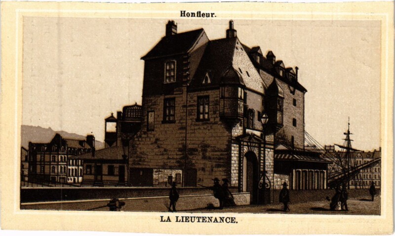 Carte postale ancienne Honfleur La Lieutenance - Small Card à Honfleur