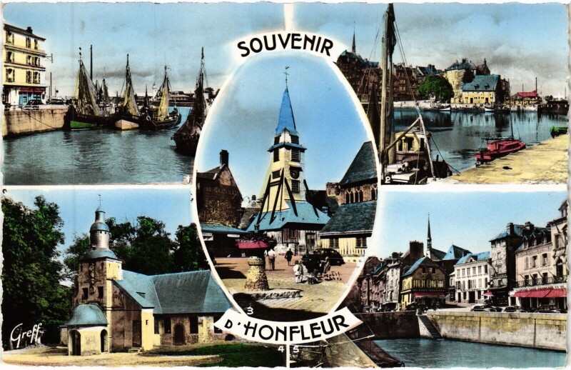 Carte postale ancienne Honfleur Scenes à Honfleur