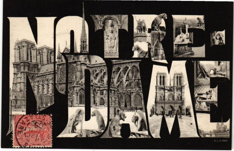 Carte postale ancienne Paris 4e Notre-Dame à Paris 4e