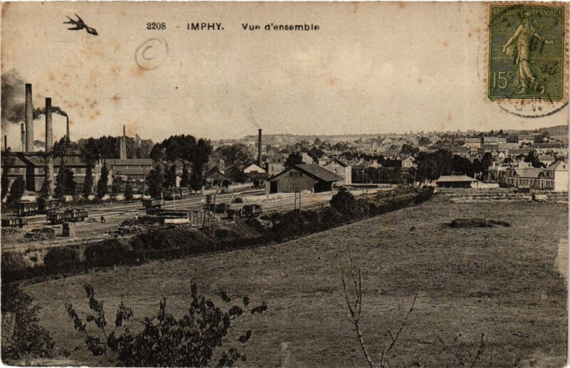 Carte postale ancienne Imphy - Vue d'ensemble à Imphy