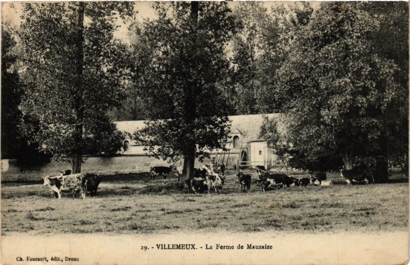 Carte postale ancienne Villemeux - La Ferme de Mauzaize
