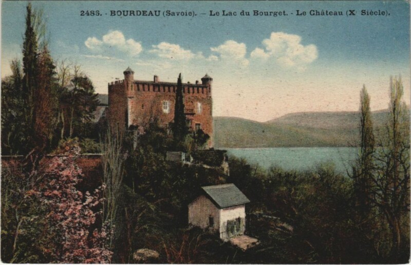 Carte postale ancienne Bourdeau Le Lac du Bourget - Le Chateau à Bourdeau