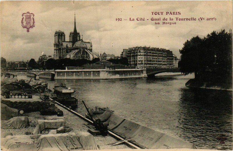 Carte postale ancienne Tout Paris 5e 192 La Cite. Quai de la Tournelle F. Fleury à Paris 5e