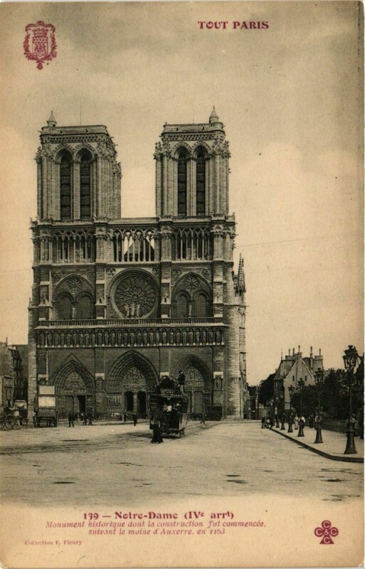 Carte postale ancienne Tout Paris 4e 139 Notre-Dame. F. Fleury à Paris 4e