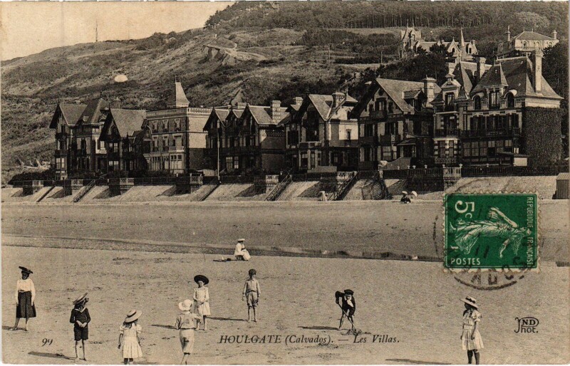 Carte postale ancienne Houlgate Les Villas à Houlgate
