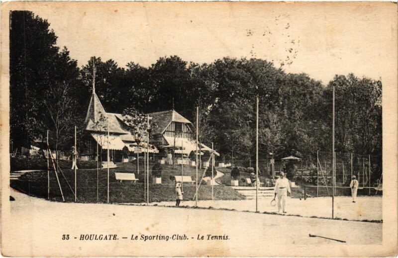 Carte postale ancienne Houlgate Le Sporting Club - Le Tennis à Houlgate