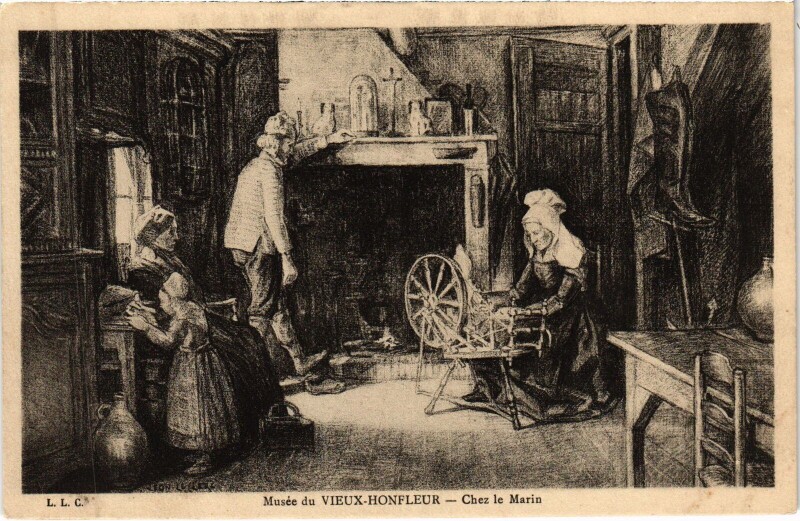 Carte postale ancienne Honfleur Musee du Vieux Honfleur - Chez le Marin à Honfleur