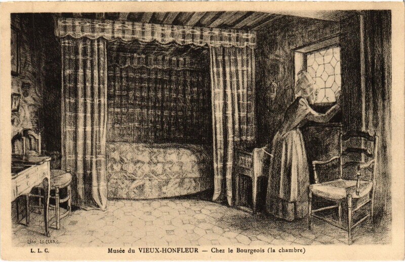 Carte postale ancienne Honfleur Musee du Vieux Honfleur - Chez le Bourgeois à Honfleur