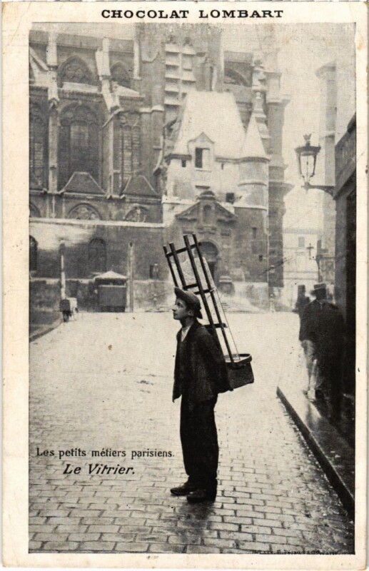 Carte postale ancienne Paris Petits Metiers le Vitrier