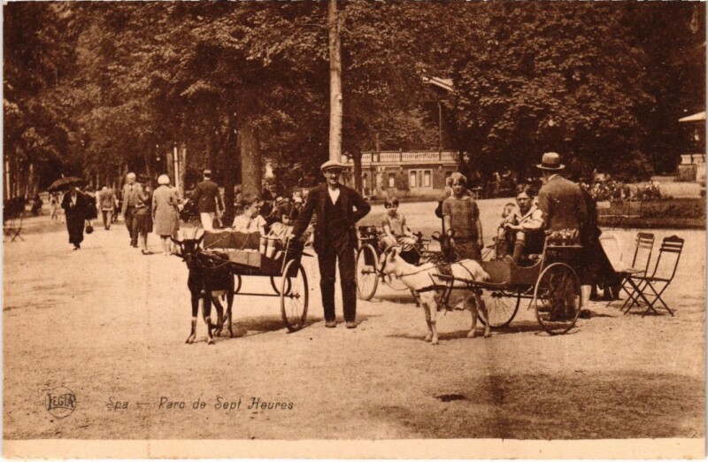 Carte postale ancienne Paris Petits Metiers Parc de Sept Heures