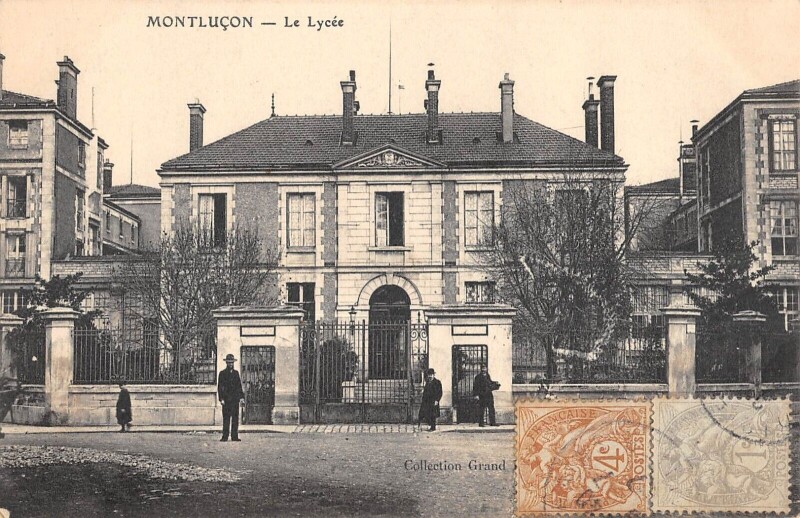 Carte postale ancienne Montlucon Le Lycee